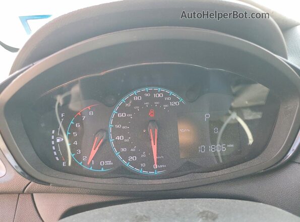 KL8CB6SAXKC822010 2019 CHEVROLET SPARK Red Вид щитка приладів