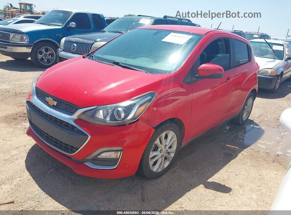 KL8CD6SA0KC814542 2019 CHEVROLET SPARK Red Առջևի ձախ երեք քառորդ տեսարան