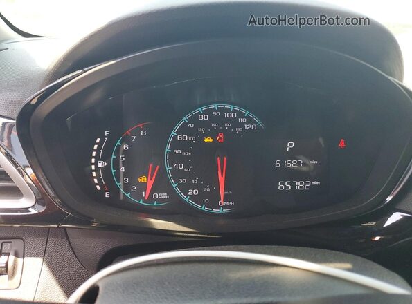 KL8CD6SA0LC447997 2020 CHEVROLET SPARK White Widok zestawu wskaźników