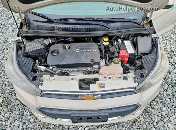 KL8CD6SA1GC563568 2016 CHEVROLET SPARK Cream Vista del compartimento del motor