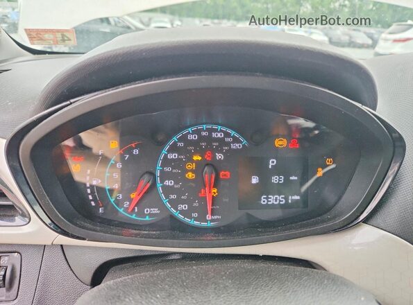 KL8CD6SA1GC563568 2016 CHEVROLET SPARK Cream Vista del cuadro de instrumentos