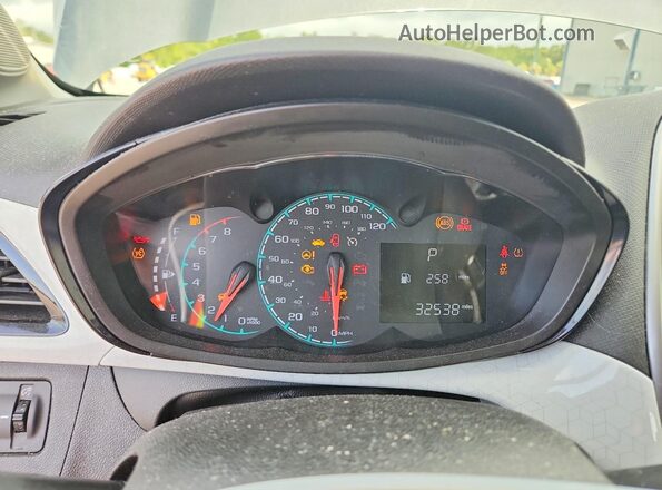 KL8CD6SA1HC756059 2017 CHEVROLET SPARK Gray Widok zestawu wskaźników