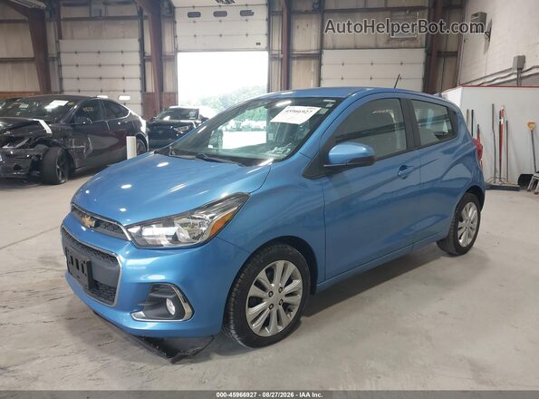 KL8CD6SA2HC795212 2017 CHEVROLET SPARK Light Blue Передня ліва чверть