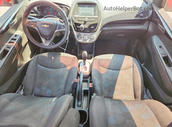 KL8CD6SA3HC718901 2017 CHEVROLET SPARK Red Առջևի վահանակի տեսք