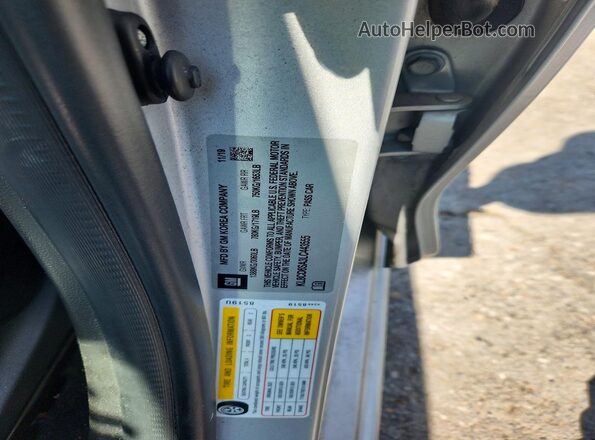 KL8CD6SA3LC443555 2020 CHEVROLET SPARK Silver Вид підкапотного простору
