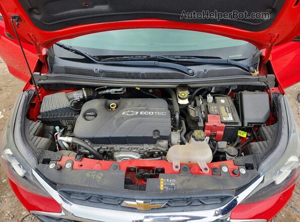 KL8CD6SA3MC748023 2021 CHEVROLET SPARK Красный Вид задней части салона