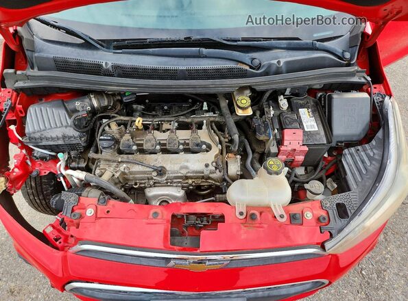 KL8CD6SA4GC605585 2016 CHEVROLET SPARK Red Engine compartment view