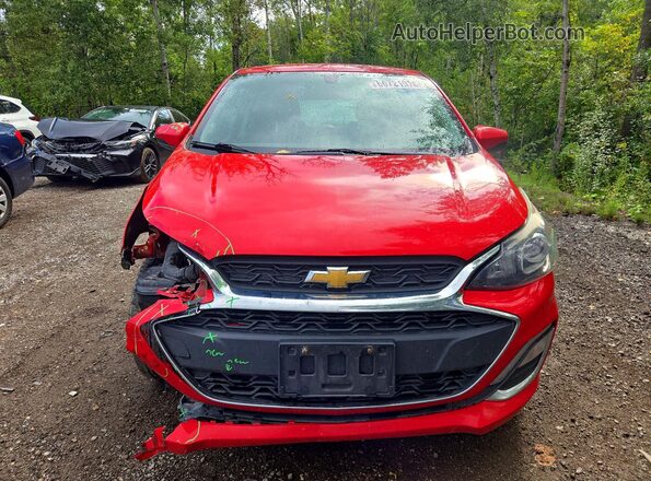 KL8CD6SA6KC762432 2019 CHEVROLET SPARK Red Rear seats view