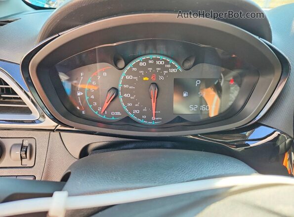 KL8CD6SA6NC033948 2022 CHEVROLET SPARK Blue Вид щитка приладів