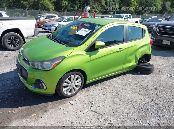 KL8CD6SA7GC575336 2016 CHEVROLET SPARK Green წინა მარცხენა ხედი სამი მეოთხედიდან