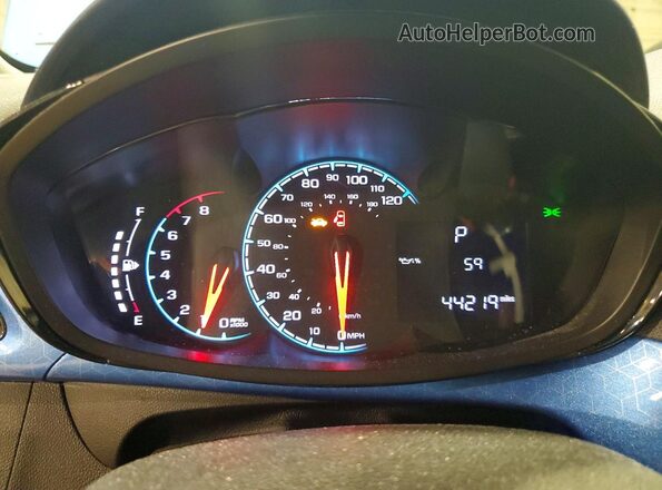 KL8CD6SA7JC422513 2018 CHEVROLET SPARK Blue Widok zestawu wskaźników