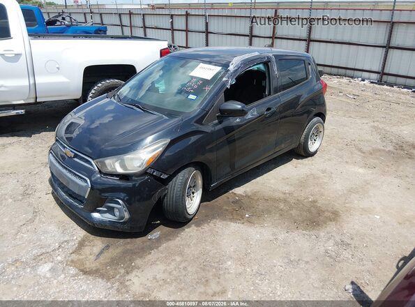KL8CD6SA8GC630540 2016 CHEVROLET SPARK Black წინა მარცხენა ხედი სამი მეოთხედიდან