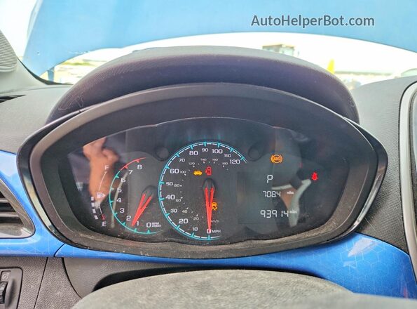 KL8CD6SA9JC453424 2018 CHEVROLET SPARK Blue Вид щитка приладів