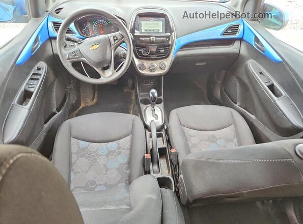 KL8CD6SA9JC453424 2018 CHEVROLET SPARK Blue Вид панелі приладів