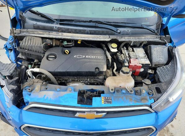 KL8CD6SA9JC453424 2018 CHEVROLET SPARK Blue Вид задньої частини салону