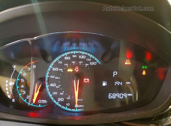 KL8CD6SAXLC418362 2020 CHEVROLET SPARK Orange Instrument cluster view
