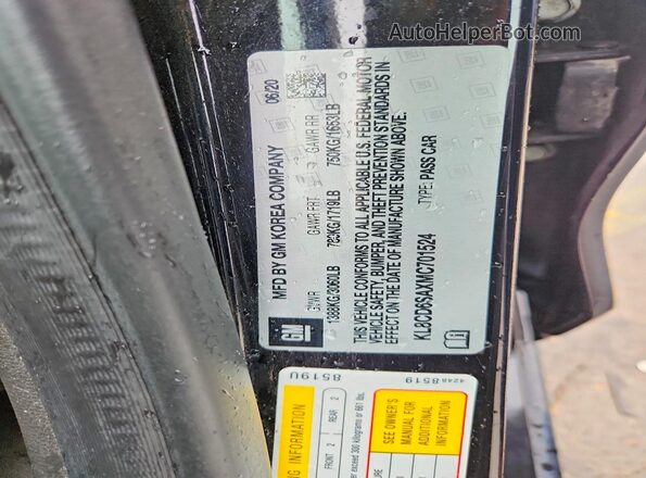 KL8CD6SAXMC701524 2021 CHEVROLET SPARK Черный Вид подкапотного пространства