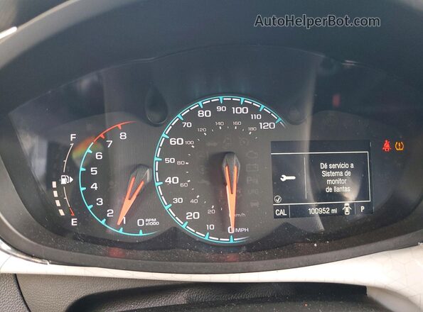 KL8CF6SA4GC571013 2016 CHEVROLET SPARK White Instrument cluster view