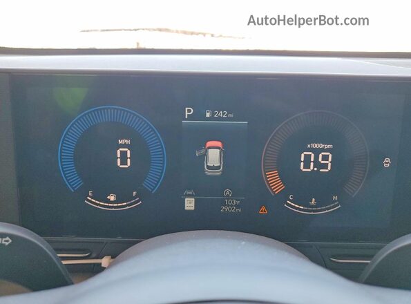 KM8HA3AB0TU458020 2026 HYUNDAI KONA Серый Вид щитка приборов