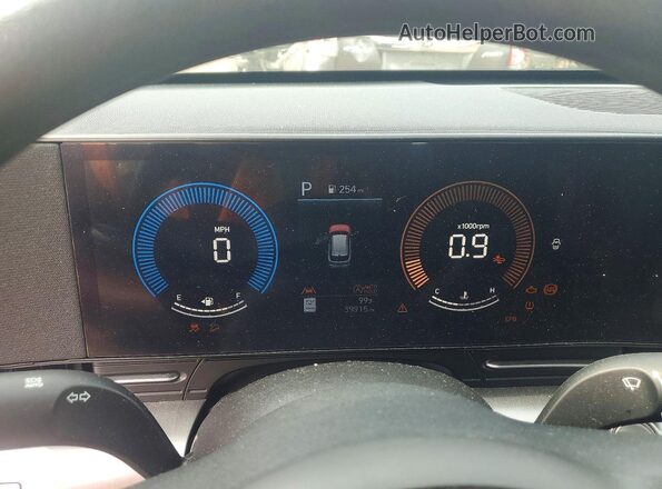 KM8HA3AB8RU083633 2024 HYUNDAI KONA Gray Սարքավորումների վահանակի տեսք