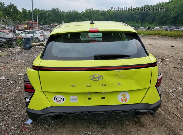 KM8HA3AB9SU207642 2025 HYUNDAI KONA Yellow Widok z tyłu
