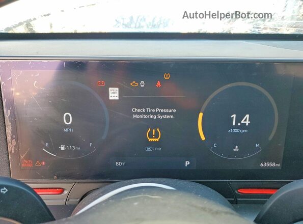 KM8HACA32RU032878 2024 HYUNDAI KONA Белый Вид щитка приборов