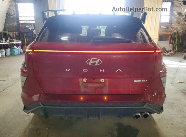 KM8HACA34RU071987 2024 HYUNDAI KONA Red უკანა ხედი