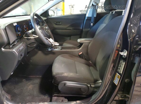 KM8HACAB1SU309081 2025 HYUNDAI KONA Black Widok wnętrza z przodu