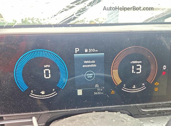 KM8HACAB2SU257136 2025 HYUNDAI KONA Black Vista del cuadro de instrumentos