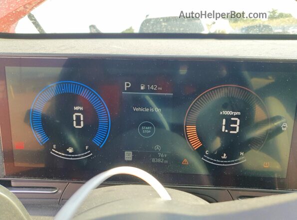KM8HACAB9RU102013 2024 HYUNDAI KONA Оранжевый Вид щитка приборов