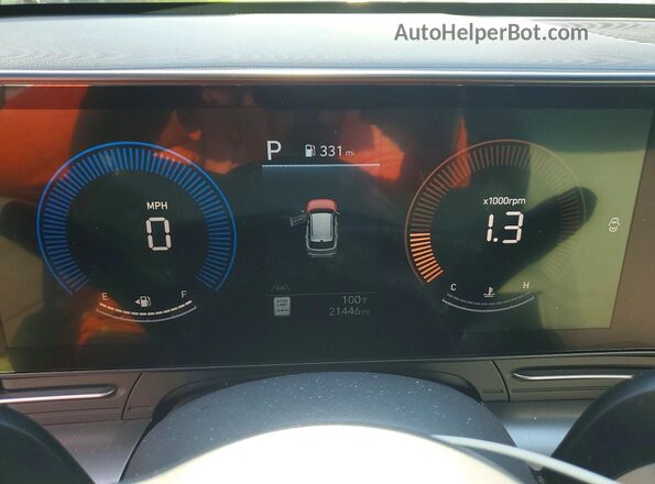 KM8HB3AB1SU336293 2025 HYUNDAI KONA Черный Вид щитка приборов