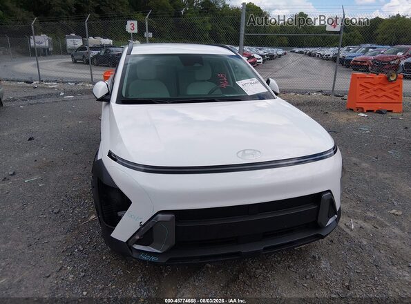 KM8HB3AB2SU334505 2025 HYUNDAI KONA White Вид щитка приладів