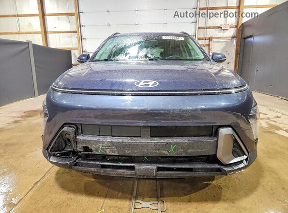 KM8HB3AB2SU334598 2025 HYUNDAI KONA Blue Widok zestawu wskaźników