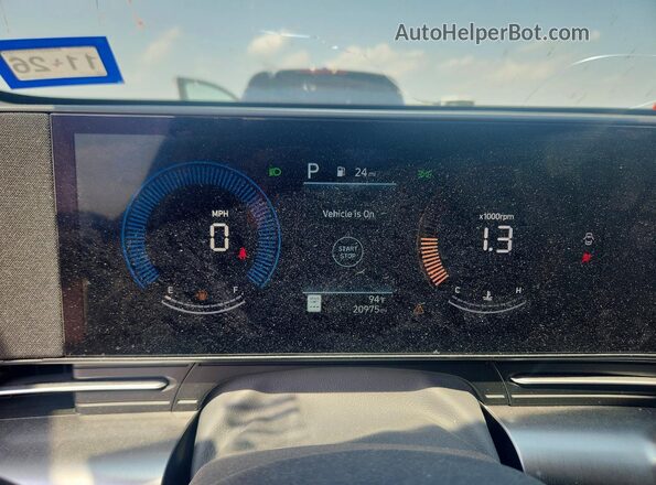 KM8HB3AB3SU213904 2025 HYUNDAI KONA Turquoise Вид щитка приладів
