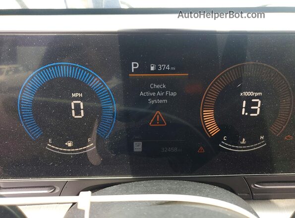 KM8HB3AB5RU115631 2024 HYUNDAI KONA Blue Widok zestawu wskaźników