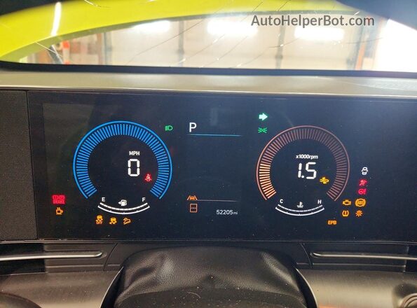 KM8HB3AB6RU134236 2024 HYUNDAI KONA Green Vista del cuadro de instrumentos