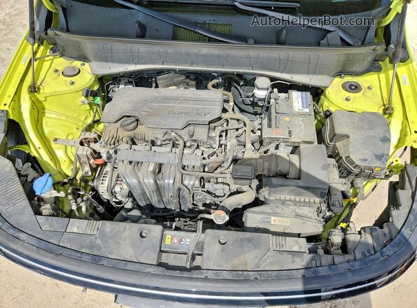 KM8HB3AB8RU106437 2024 HYUNDAI KONA Yellow Widok komory silnika