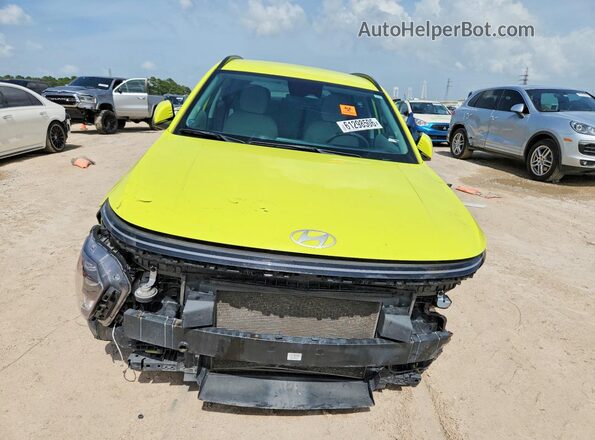 KM8HB3AB8RU106437 2024 HYUNDAI KONA Yellow Widok z przodu