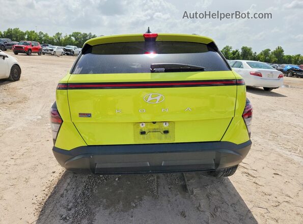 KM8HB3AB8RU106437 2024 HYUNDAI KONA Yellow Widok z tyłu