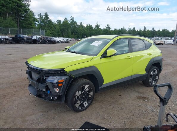 KM8HBCAB0RU074888 2024 HYUNDAI KONA Yellow წინა მარცხენა ხედი სამი მეოთხედიდან