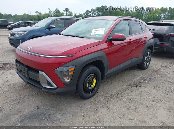 KM8HBCAB2SU321141 2025 HYUNDAI KONA Red Առջևի ձախ երեք քառորդ տեսարան