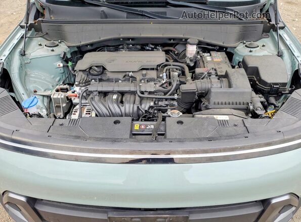 KM8HBCAB4RU088132 2024 HYUNDAI KONA Зеленый Вид подкапотного пространства
