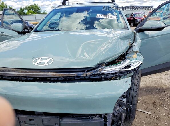 KM8HBCAB4RU123185 2024 HYUNDAI KONA Green ძრავის განყოფილების ხედი