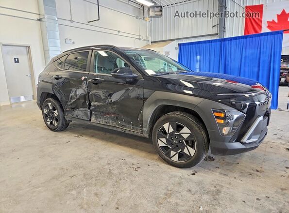 KM8HBCAB4RU155795 2024 HYUNDAI KONA Black Przód prawy
