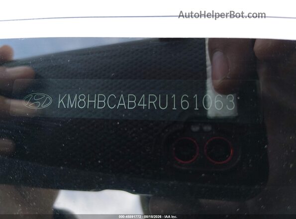 KM8HBCAB4RU161063 2024 HYUNDAI KONA Beige Vista del compartimento del motor