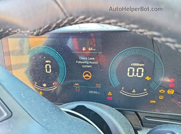 KM8HBCAB4SU250072 2025 HYUNDAI KONA Gray ხელსაწყოთა პანელის ხედი