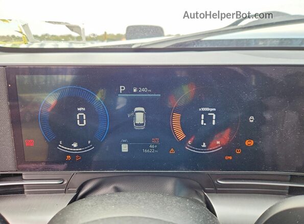 KM8HBCAB8RU084620 2024 HYUNDAI KONA Black Vista del cuadro de instrumentos
