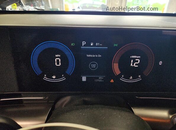 KM8HBCAB8SU291630 2025 HYUNDAI KONA Черный Вид щитка приборов