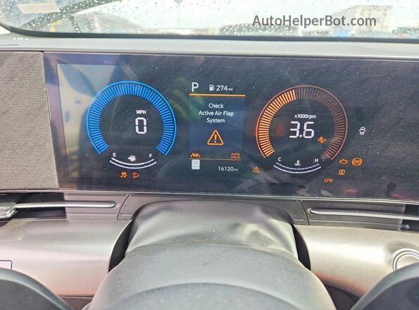 KM8HBCAB8SU320964 2025 HYUNDAI KONA Black Instrument cluster view