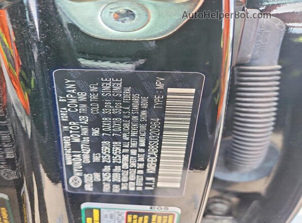 KM8HBCAB8SU320964 2025 HYUNDAI KONA Black VIN sticker view